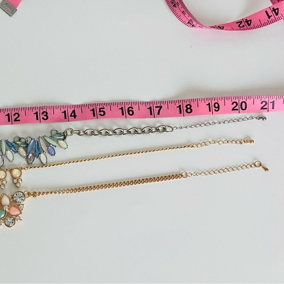 Lot of 3 Fashion Necklaces Pastel Colors Charming Charlie - Picture 9 of 9